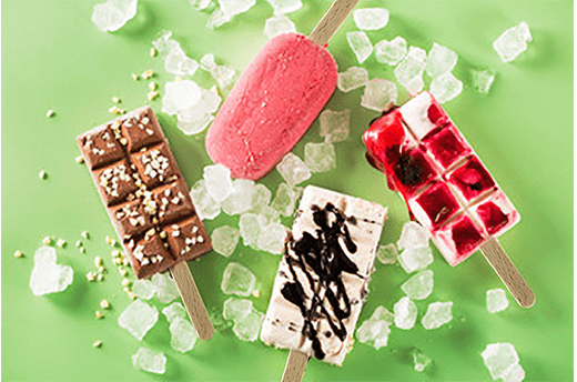 Ice Cream Wooden Sticks On White Stock Photo 302513144